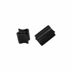 25 Grips double noir de jonction entre 2 étiquettes