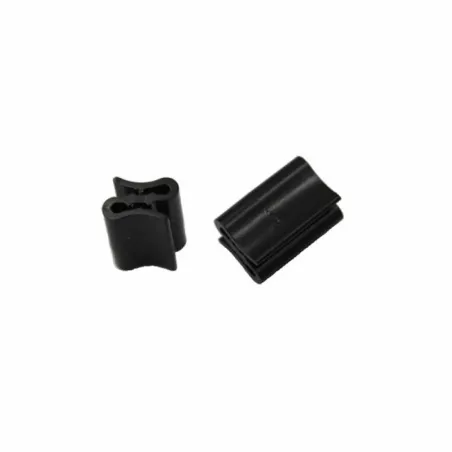 25 Grips double noir de jonction entre 2 étiquettes