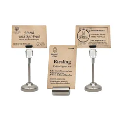Cartes PLA/BOIS - 54 x 86 mm - C7001- par 200 ou 500 ex -