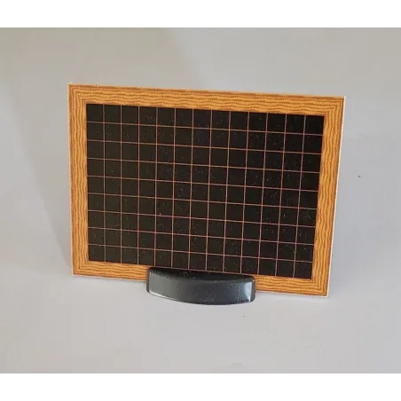 Kit étiquetage ardoisine avec socles pvc noir et feutre
