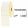 Etiquettes INGREDIENTS - papier adhésif amovible lg 40 x ht 27 mm