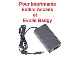Bloc secteur d'alimentation pour imprimante Edikio ACCESS et