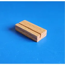 10 Socles "rectangle" - bois chêne à 1 rainure - LG 40 x lg 20