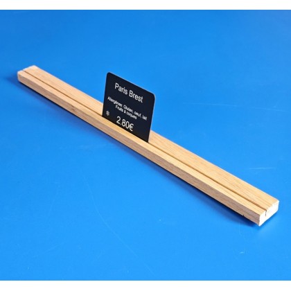 Réglette bois chêne vernsi à 1 rainure - ht 8 x lg 20 mm - LG 1000 mm