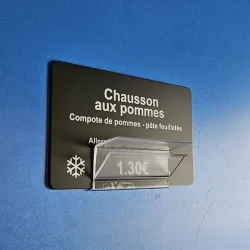 25 Clips monobloc porte-étiquettes pince tablette verre -