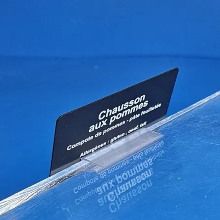 25 Clips monobloc porte-étiquettes pince tablette verre -