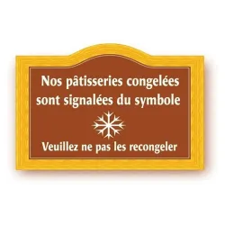 Pancarte "Flocon" imprimée