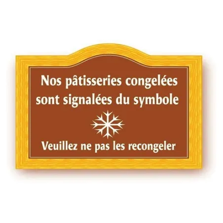 Pancarte "Flocon" imprimée