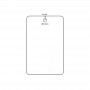 Cartes pvc Blanc avec perforation ronde verticale - 54 x 86 mm - par 200 ou 500 ex