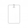 Cartes pvc Blanc avec perforation ronde verticale - 54 x 86 mm - par 200 ou 500 ex