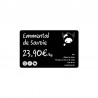 Cartes rPETG recyclé Noir mat 54 x 86 mm - C3501- par 200 ou 500 ex - Alternative au PVC