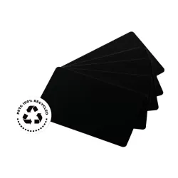 Cartes rPETG recyclé Noir mat 54 x 86 mm - C3501- par 200 ou