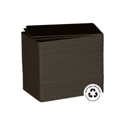 Cartes rPETG recyclé Noir mat 54 x 86 mm - C3501- par 200 ou