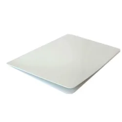 Cartes adhésives pvc Blanc brillant 54 x 86 mm - par 100 ou 500