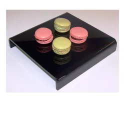 5 Bases plex noires - LG 180 x lg 150 x ht 30 mm