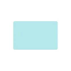 Cartes PVC Bleu clair brillant - 54 x 86 - par 100 ou 300 ex