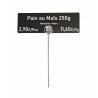 Piques prix métal anneau - Ht 150 mm