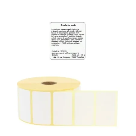 Etiquettes PRODUITS FINIS sans DNO - papier adhésif permanent